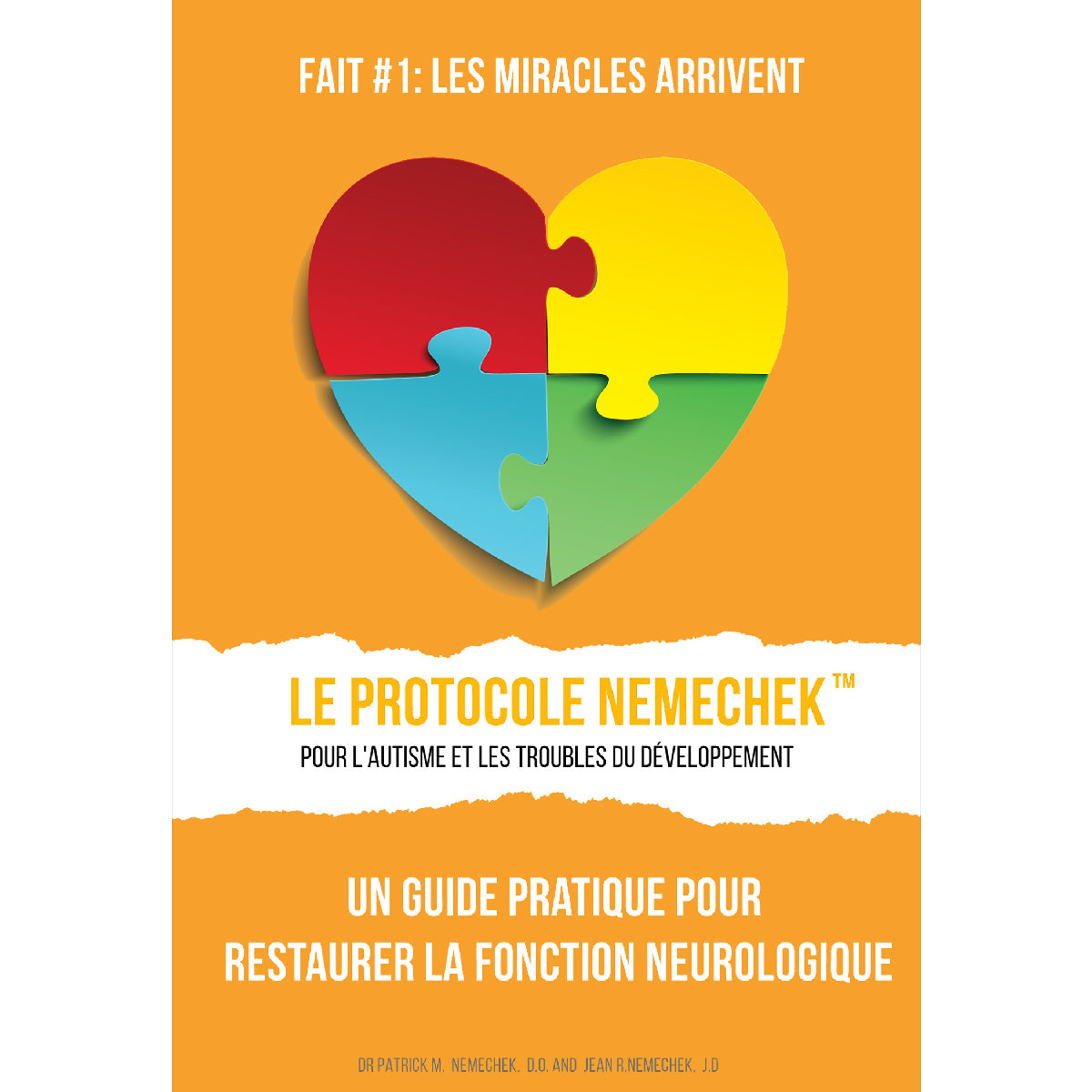1ère édition (francés, iPhone/iPad/lector de EPUB) Le Protocole de Nemechek Pour L&#39;autisme et le Retard de Développement