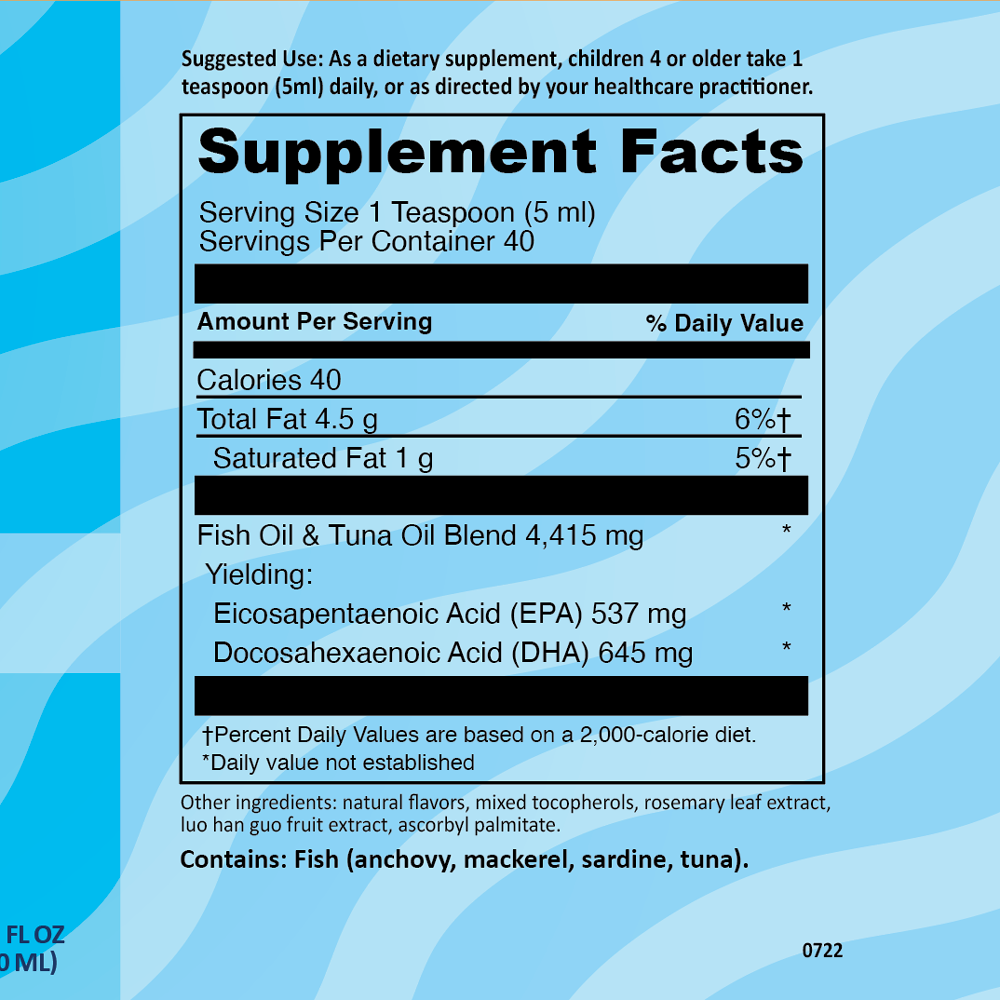 Nemechek Silver HIGH DHA Fish Oil, Liquid - New Low Price