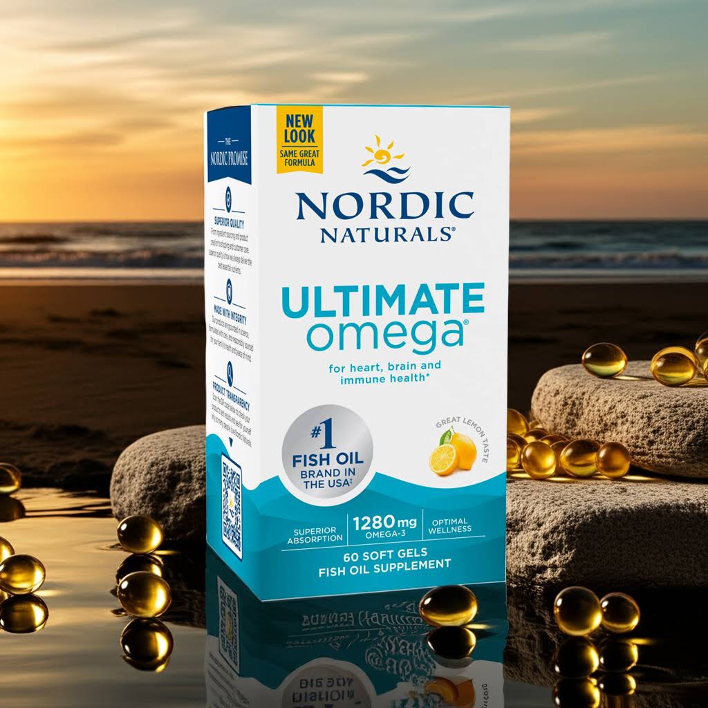 Ultimate Omega Fish Oil, 60 Capsules (Nordic Naturals)