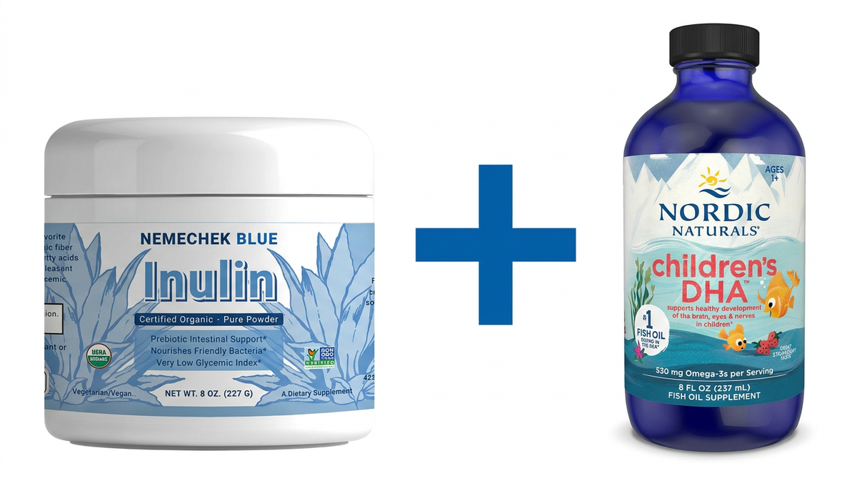 Save $5 Bundle — Organic Inulin and High DHA Fish Oil