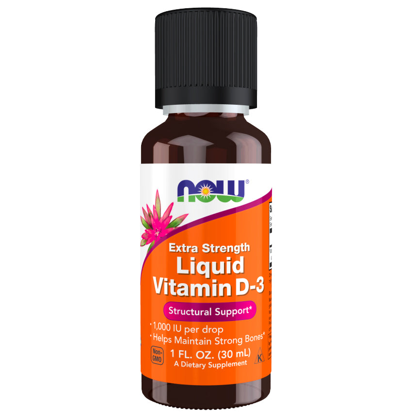 Vitamin D3 Liquid, Extra Strength 1 fl oz (NOW Foods)