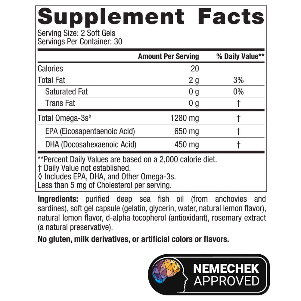 Ultimate Omega Fish Oil, 60 Capsules (Nordic Naturals)